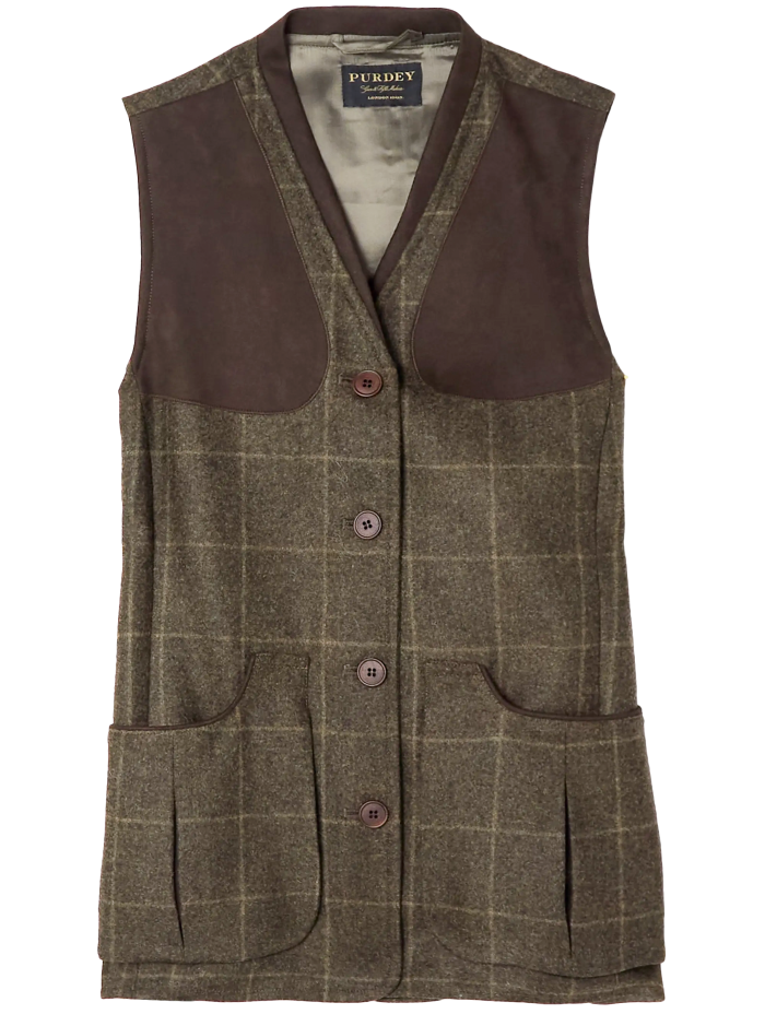 Purdey tweed vest, £475, net-a-porter.com