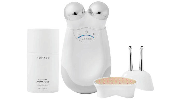 Nuface Trinity complete facial toning set, $525, spacenk.com