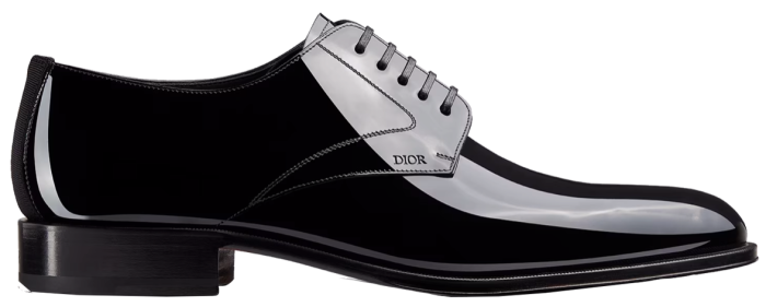 Dior patent-leather Derby shoes, £830