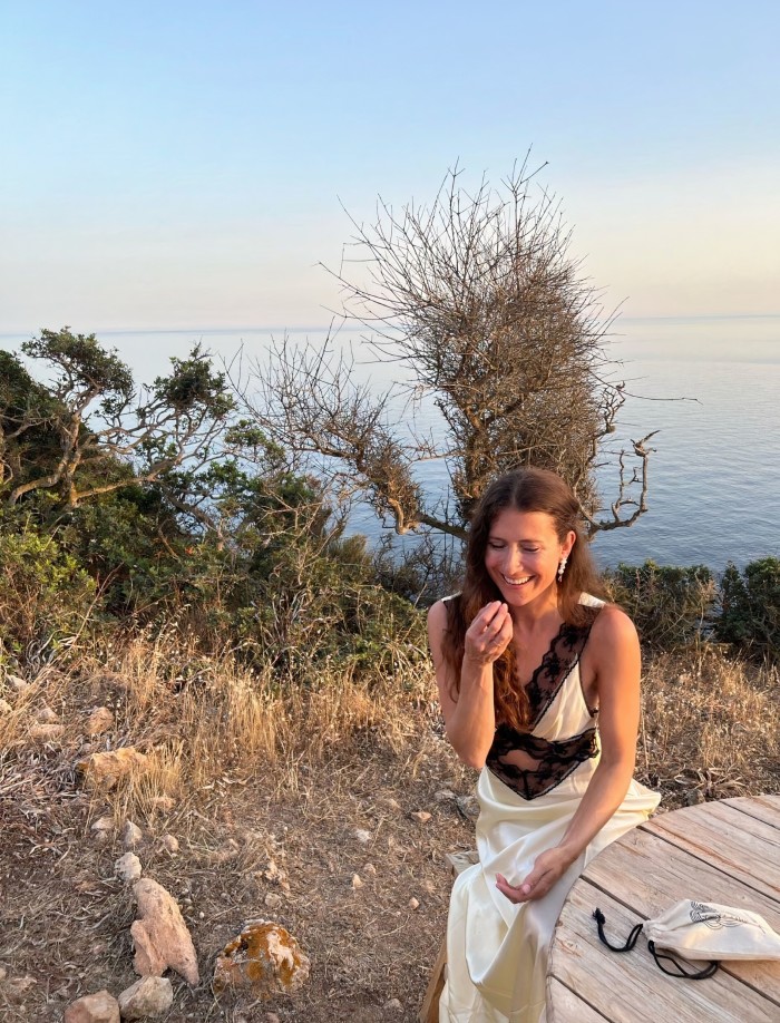 Rosanna Wollenberg on the south coast of Menorca
