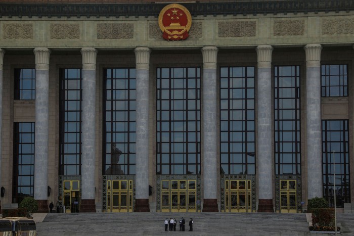 The Great Hall of the People in Beijing, where Xi Jinping will address the National People’s Congress while China faces huge economic challenges and the coronavirus pandemic