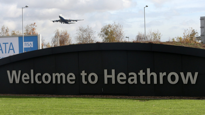 Heathrow airport signage