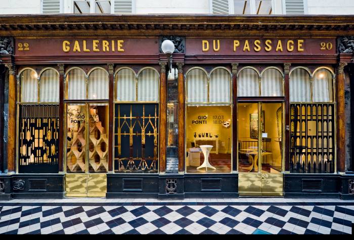 Galerie du Passage, where owner Pierre Passebon exhibits furniture designers such as Jean Royère and Guy de Rougemont