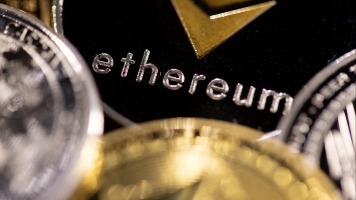 Representation of Ethereum, with its native cryptocurrency ether