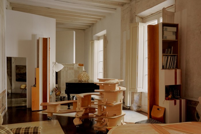 The living room of Benedetta Tagliabue’s Barcelona home