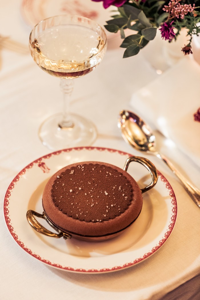 The chocolate mousse soufflé