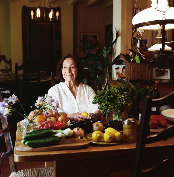 Food writer Claudia Roden at home in London