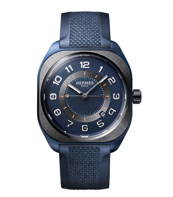 A blue Hermès watch called H08