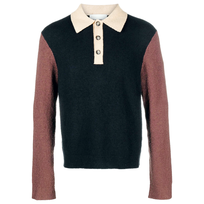 Right: Nanushka terry-cloth Saber polo shirt, £395, brownsfashion.com
