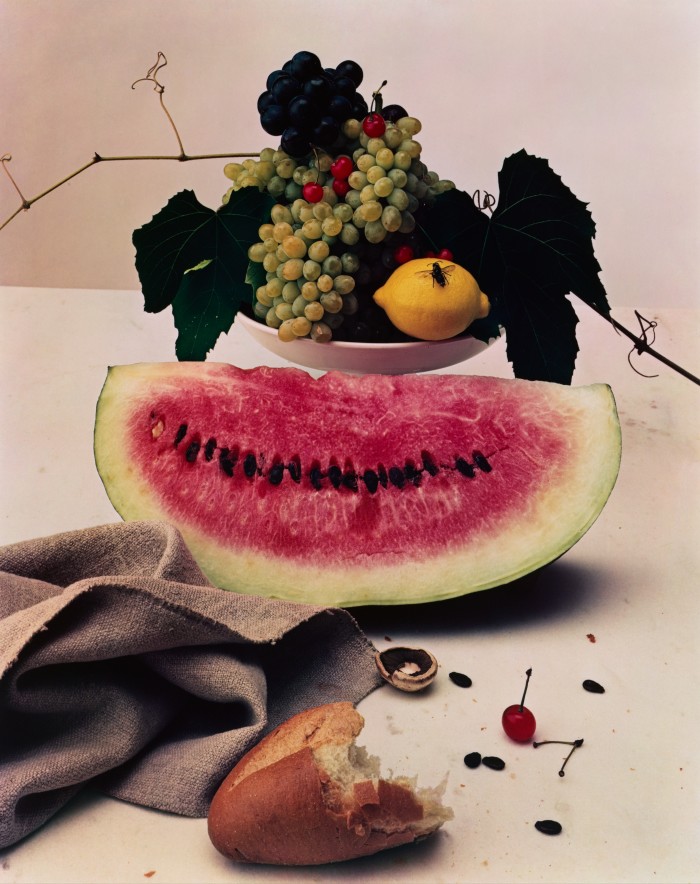 Still Life with Watermelon, New York, 1947, by Irving Penn