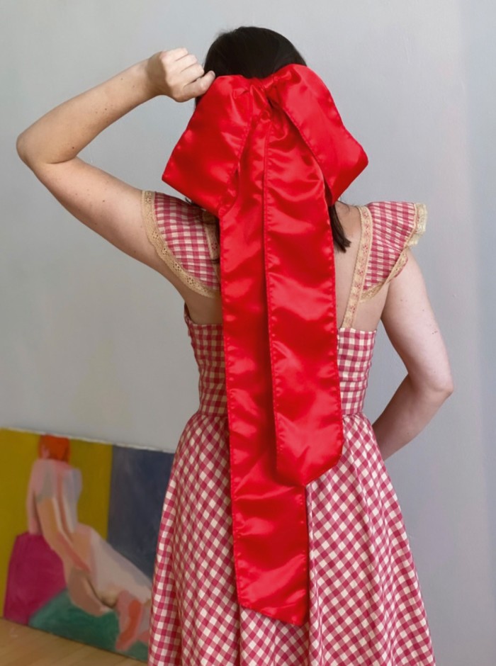 Room Shop giant satin ribbon, $30