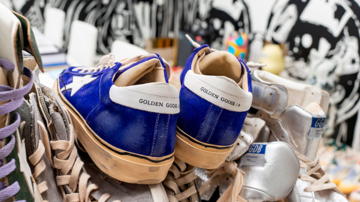 Golden Goose’s flagship ’distressed’ trainers 