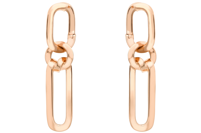 Boodles rose-gold The Knot earrings, £2,600
