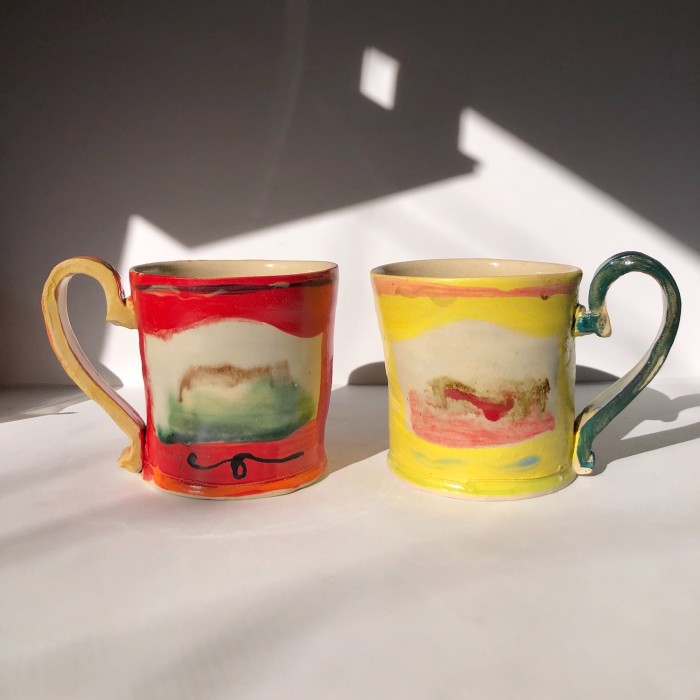 Mugs by Minneapolis-based artisan Ginny Sims