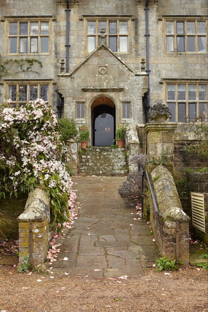 The entrance to the manor