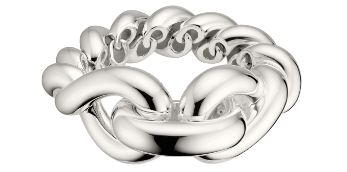Hermès sterling-silver Torsade very large bracelet, $4,300
