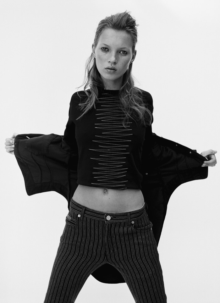 Kate Moss, Calvin Klein Jeans, 1993, by David Sims