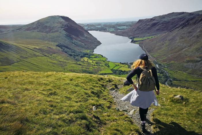 Grace Cook overlooking Wastwater, England’s deepest lake