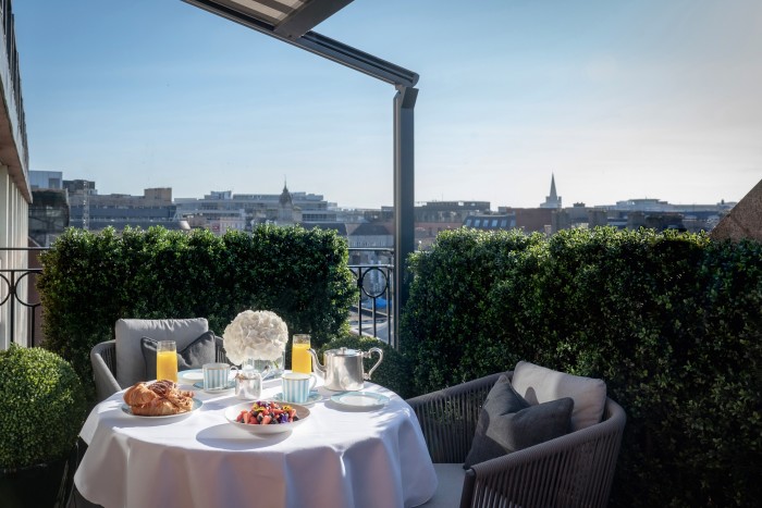 Breakfast at the Terrace Suite at the Westbury, Dublin