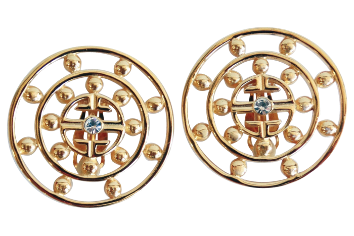 Above: 1980s Givenchy earrings, £470 from 1stdibs