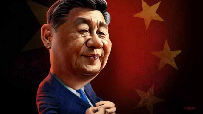Joe Cummings illustration of Person in the News Xi Jinping