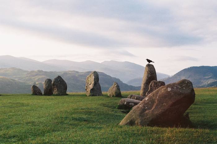 One of the Weird Walk locations, Castlerigg Stone Circle, c3000BC, in Cumbria