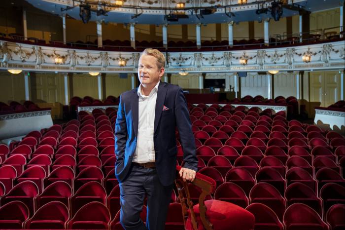 Joachim Thibblin at Svenska Teatern, which he has guided through the pandemic using skills learnt at business school