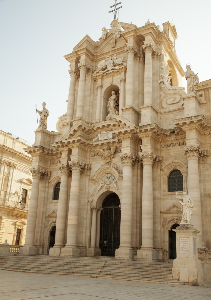 The Duomo di Siracusa in the city of Syracuse