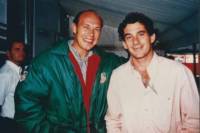 Mike Vogt and Ayrton Senna
