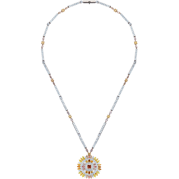 De Beers white-, yellow- and rose-gold and diamond Motlatse Marvel necklace, POA