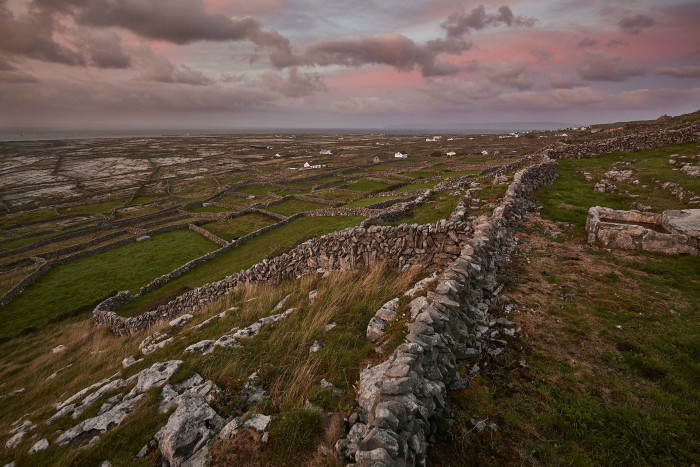 Sunset on Inis Meáin in the Aran Islands, Galway