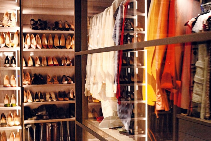 “My personal toy room”: her walk-in wardrobe