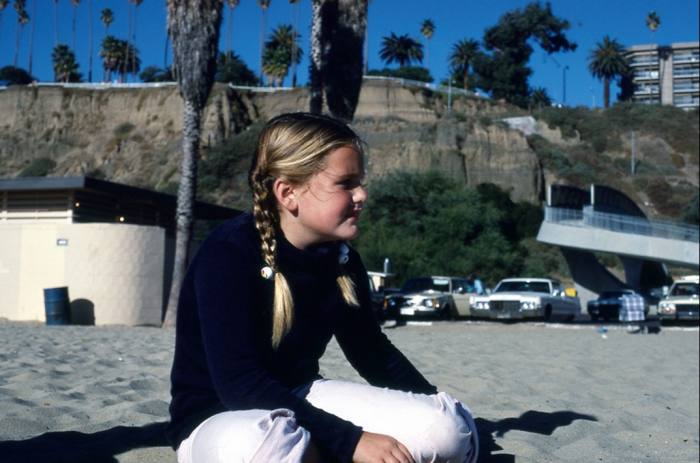 Maria on Santa Monica Beach in 1977