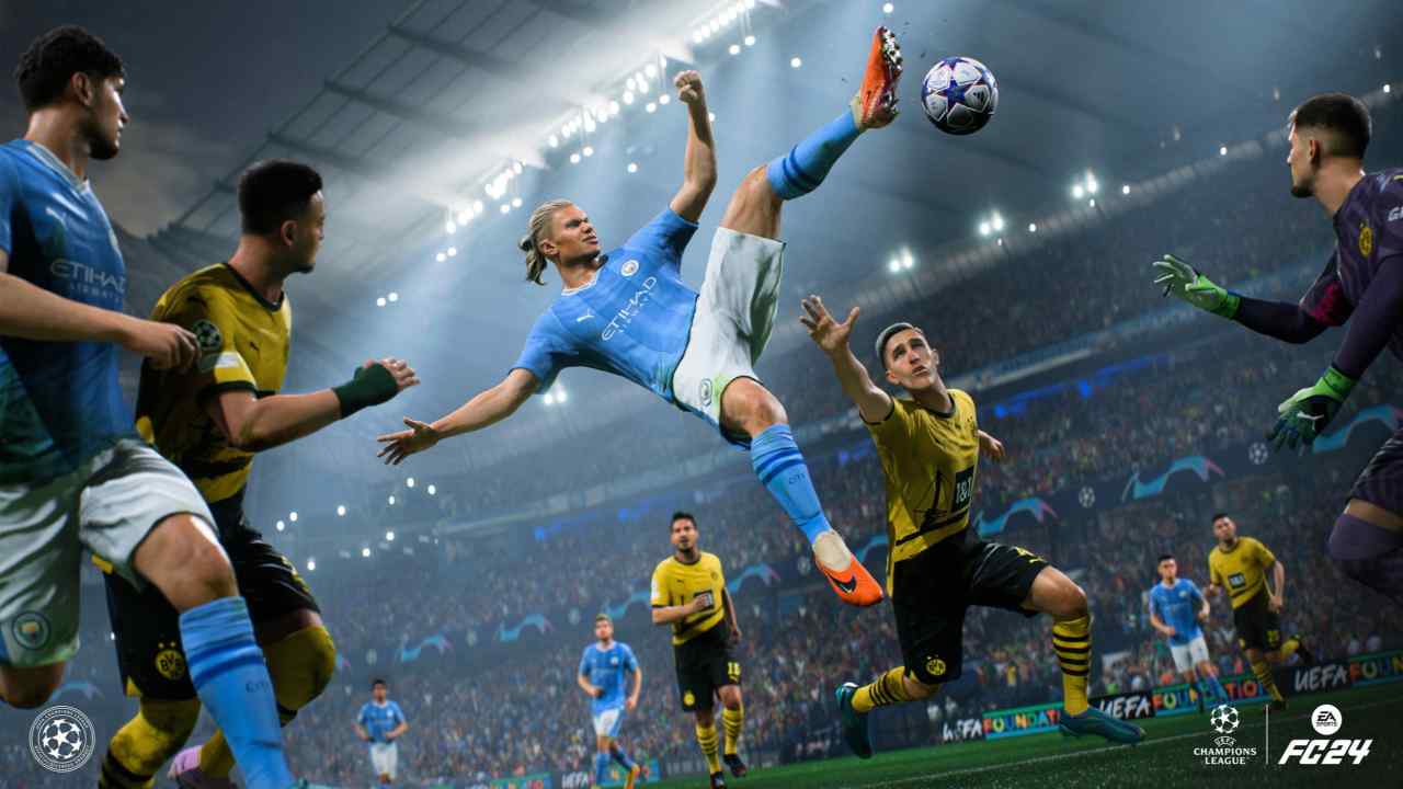 A still image from the ‘EA Sports FC’ video game by Electronic Arts