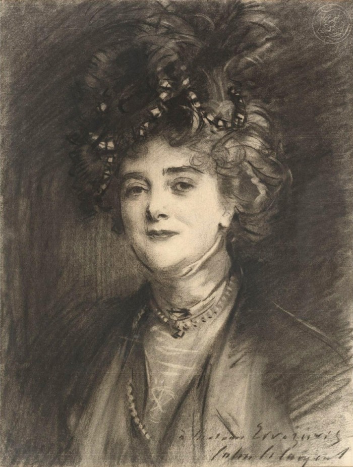 Modernist pioneer Eugenia Errázuriz, sketched by John Singer Sargent c1905