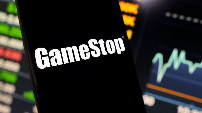GameStop logo displayed on smartphone screen