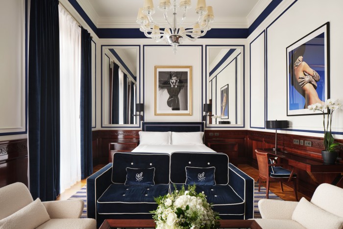 The signature suite at Casa Cipriani in Milan