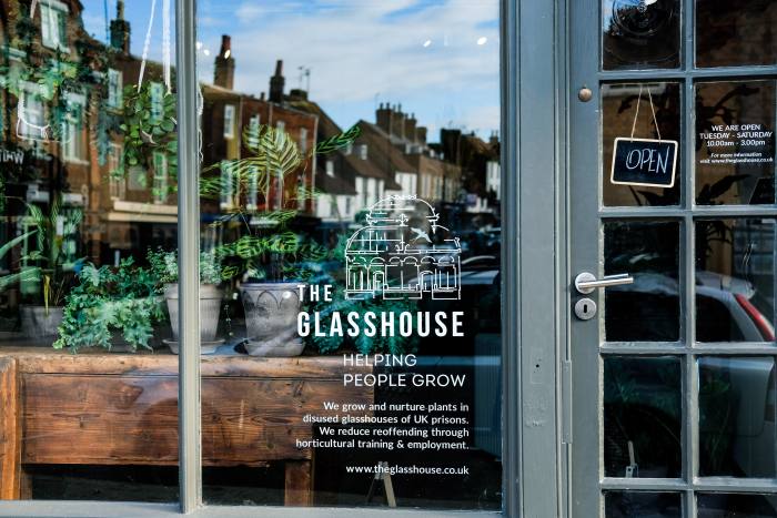 The Glasshouse’s shop in Cranbrook, Kent