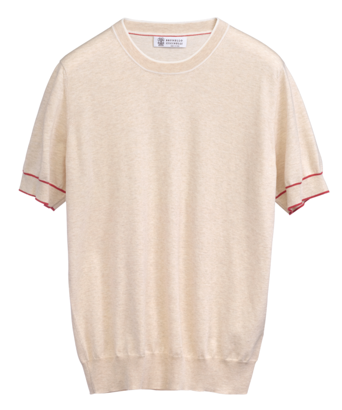 Brunello Cucinelli cotton knit T-shirt, £410