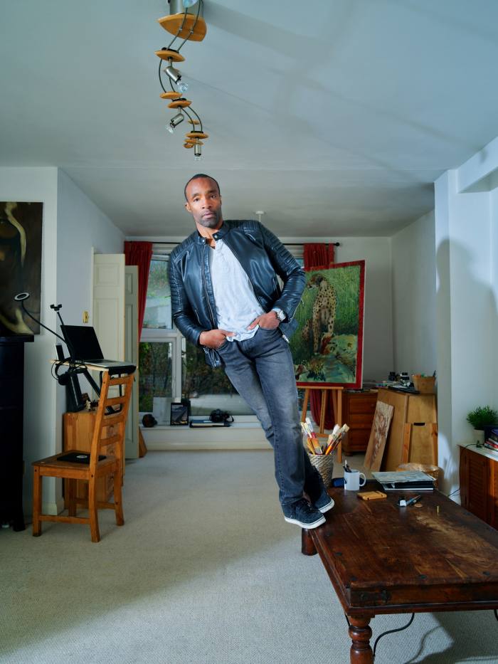 Sébastian Foucan in the Creative Room at his home in London