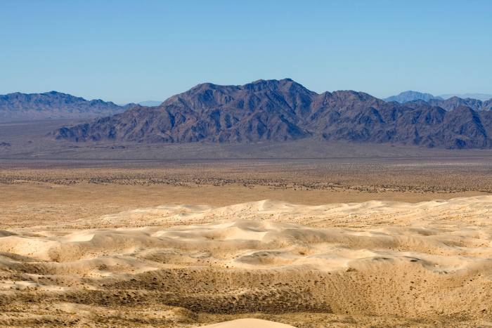 The Mojave Desert, which the designer describes as his “personal shrink” 