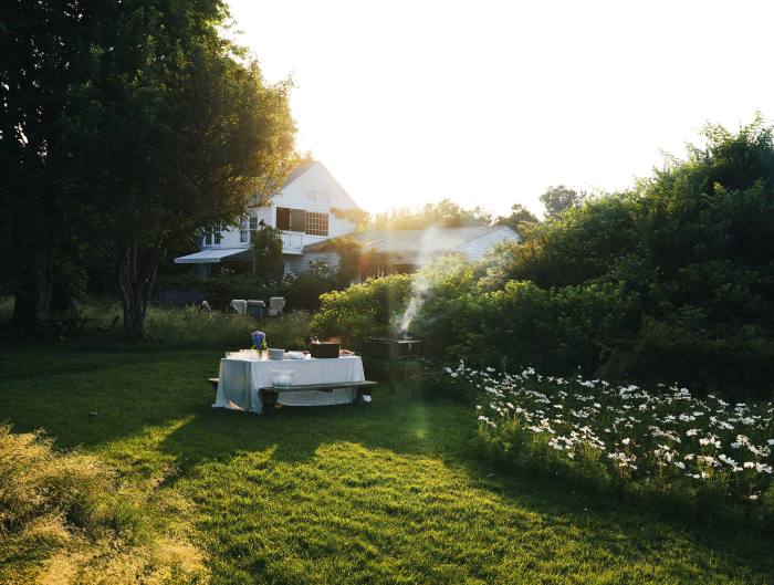 Robin Standefer and Stephen Alesch’s meadow in Montauk