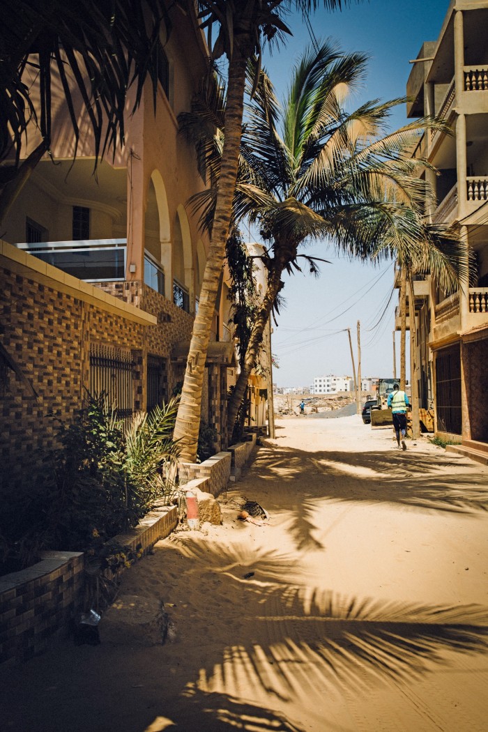 Sandy side streets in Dakar