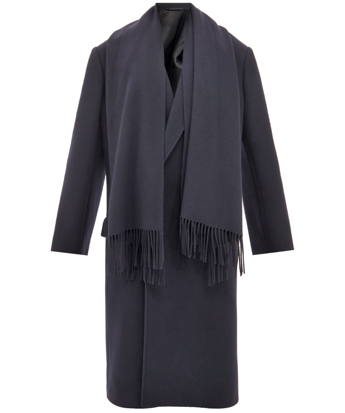 Balenciaga wool-mix twill coat