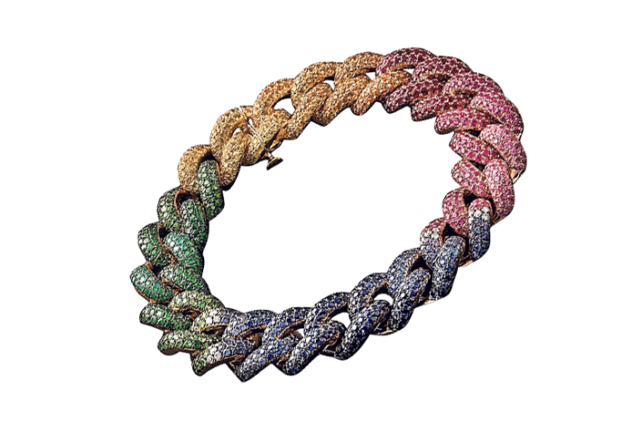 a rainbow bracelet