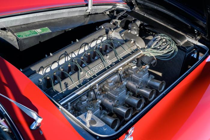 The 3.5 litre straight-six engine has been fully rebuilt with Weber carburettors