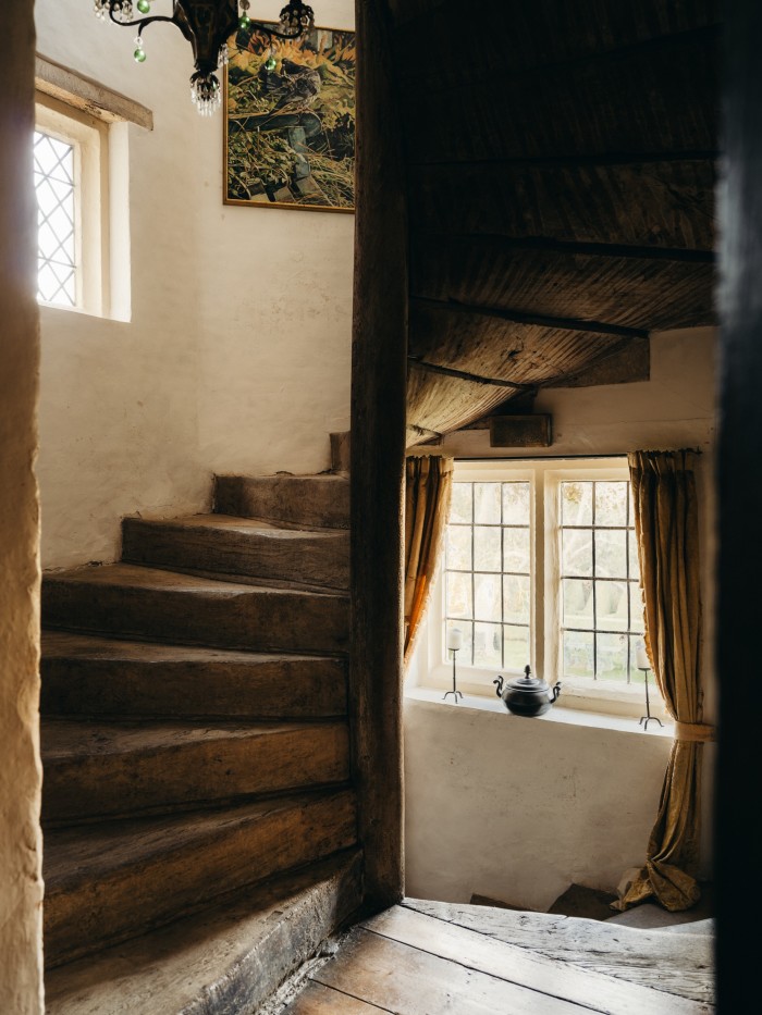 The early-16th-century spiral oak staircase