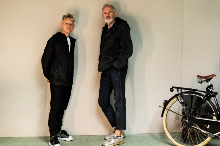 Gore (left) with Corbijn at Corbijn’s studio in Amsterdam
