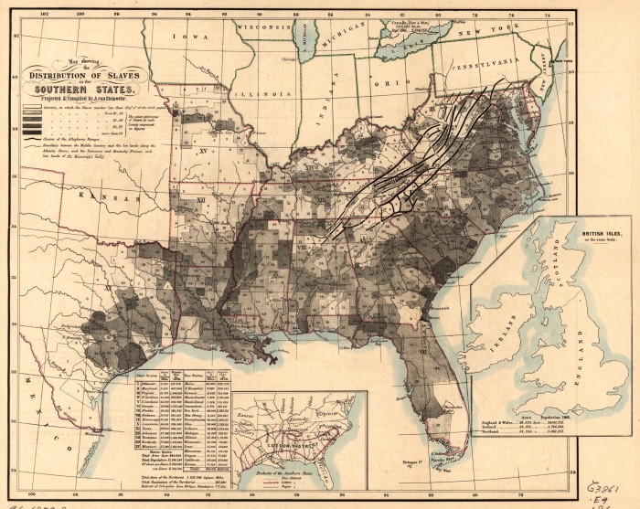 An abolitionist map of slaveholding states, c1838-1860