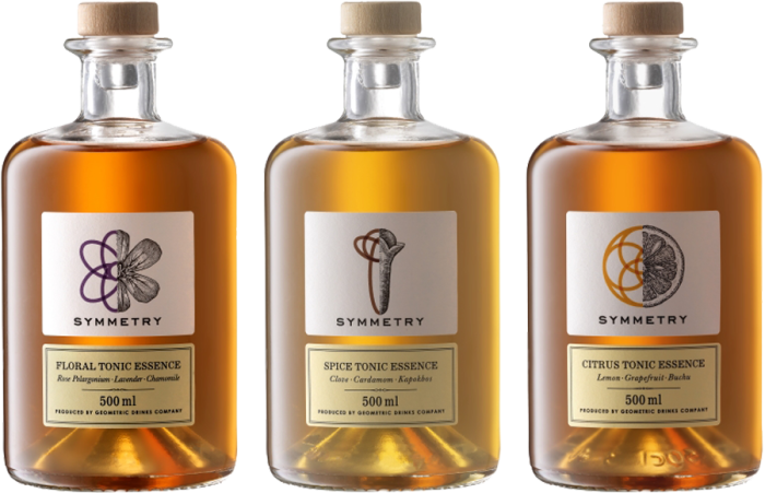 Geometric Drinks Company Symmetry Tonic Essences, 50cl, £16.50 each or £45 for three